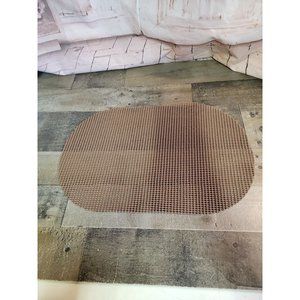 Brown Non slip table shelf placemat decor